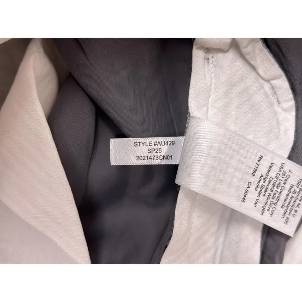 J Crew Pants 31 x 34 Mens Ludlow Slim Baird McNutt Irish Linen Gray Plaid